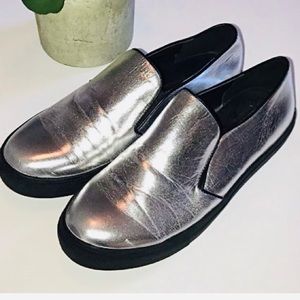 VERSACE v1969 silver loafers Italian series